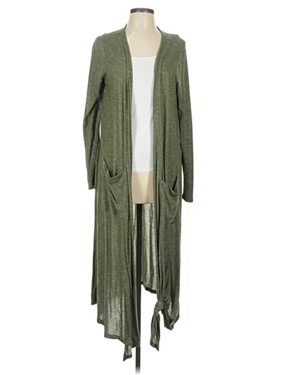 Pre-owned Lularoe Cardigan Sweater In Green