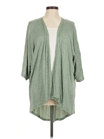 Pre-owned Lularoe Cardigan Sweater In Green
