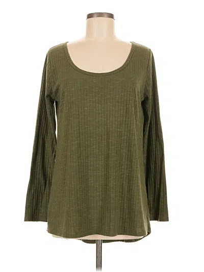 Pre-owned Lularoe Cardigan Sweater In Green