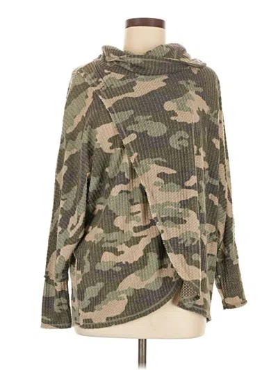 Pre-owned Lularoe Cardigan Sweater In Green