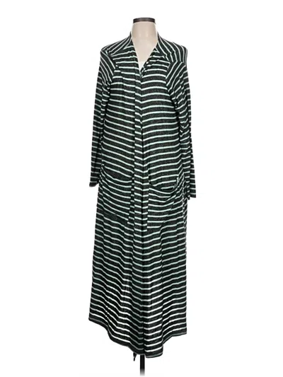 Pre-owned Lularoe Cardigan Sweater In Green