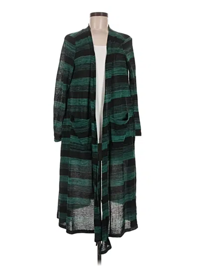 Pre-owned Lularoe Cardigan Sweater In Green