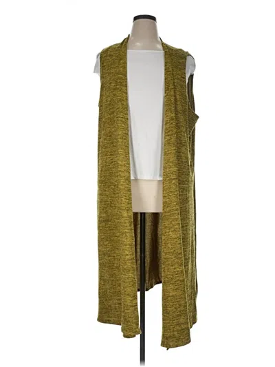 Pre-owned Lularoe Cardigan Sweater In Green