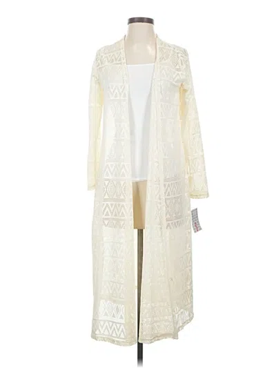 Pre-owned Lularoe Cardigan Sweater In Ivory
