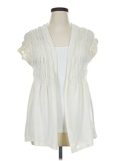 Pre-owned Lularoe Cardigan Sweater In Ivory