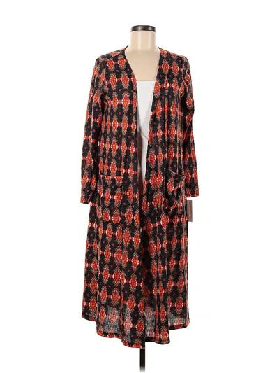 Pre-owned Lularoe Cardigan Sweater In Orange