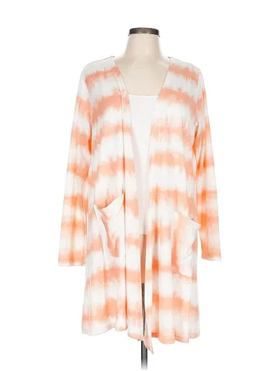 Pre-owned Lularoe Cardigan Sweater In Orange