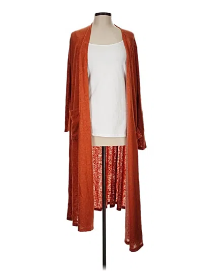 Pre-owned Lularoe Cardigan Sweater In Orange