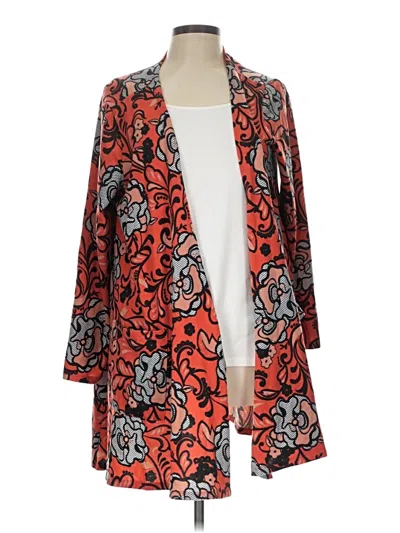 Pre-owned Lularoe Cardigan Sweater In Orange