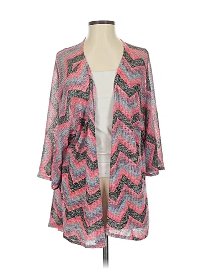 Pre-owned Lularoe Cardigan Sweater In Pink