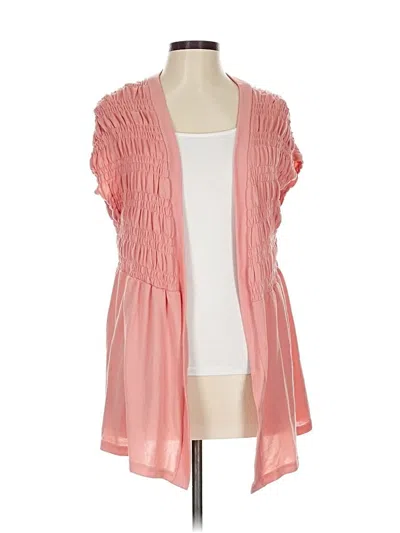 Pre-owned Lularoe Cardigan Sweater In Pink