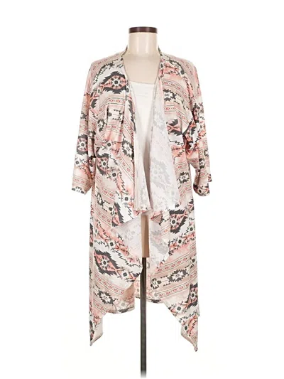 Pre-owned Lularoe Cardigan Sweater In Pink