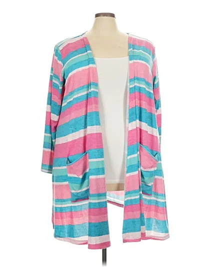 Pre-owned Lularoe Cardigan Sweater In Pink