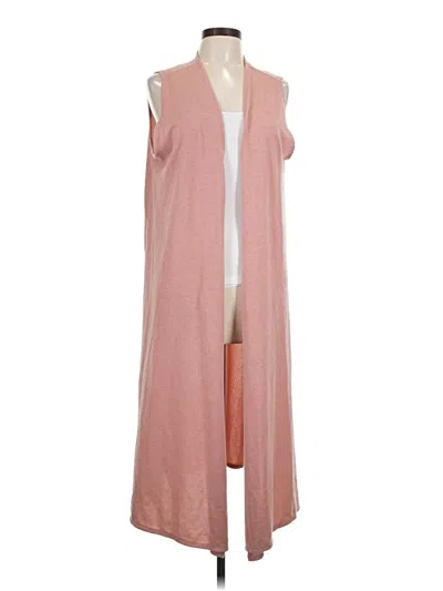 Pre-owned Lularoe Cardigan Sweater In Pink