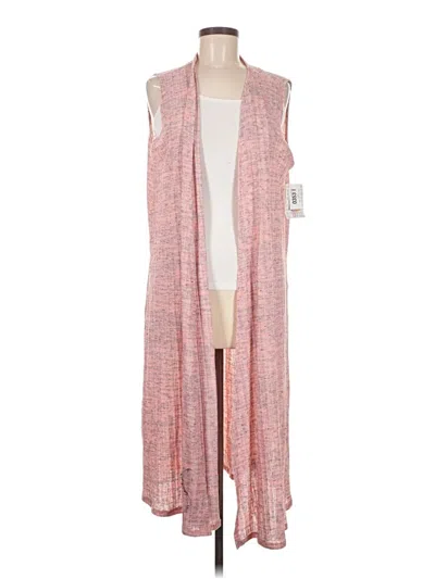 Pre-owned Lularoe Cardigan Sweater In Pink