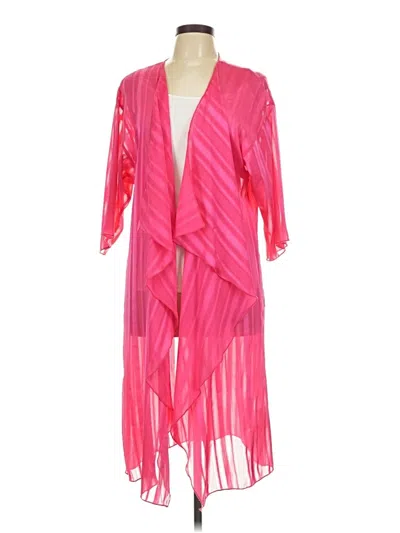 Pre-owned Lularoe Cardigan Sweater In Pink