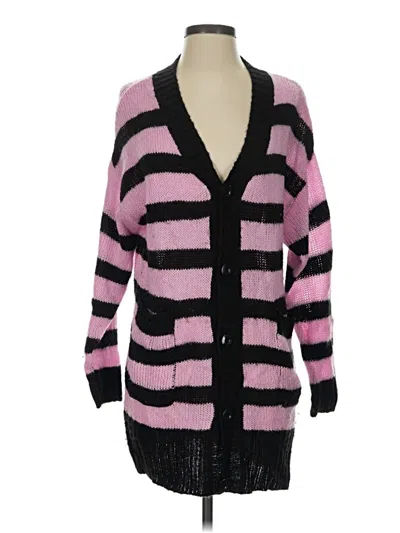 Pre-owned Lularoe Cardigan Sweater In Pink