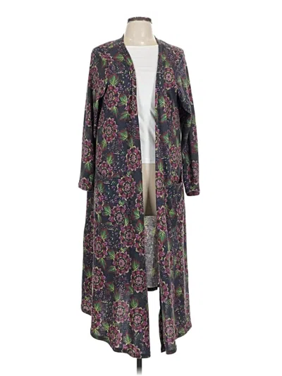 Pre-owned Lularoe Cardigan Sweater In Purple