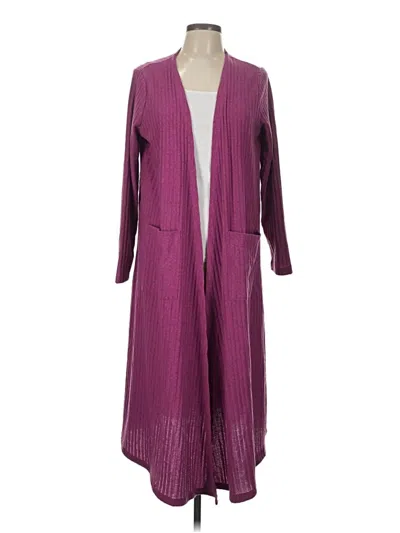 Pre-owned Lularoe Cardigan Sweater In Purple