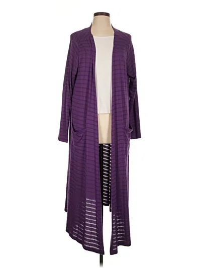 Pre-owned Lularoe Cardigan Sweater In Purple