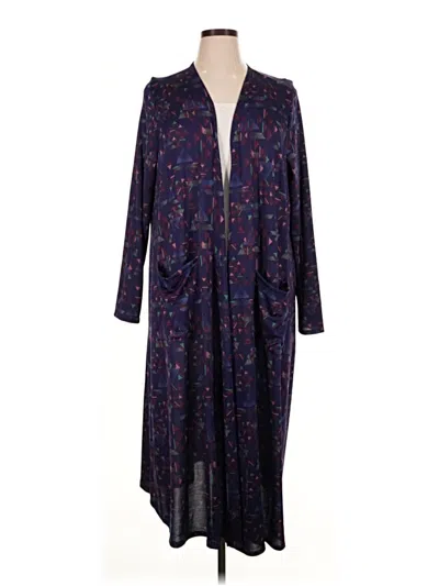 Pre-owned Lularoe Cardigan Sweater In Purple