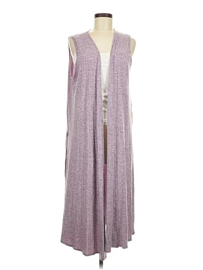 Pre-owned Lularoe Cardigan Sweater In Purple