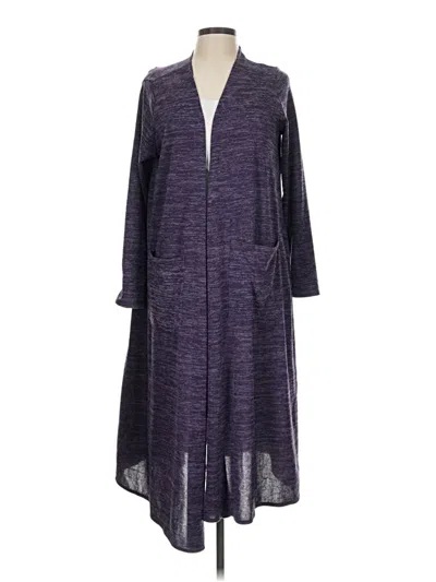 Pre-owned Lularoe Cardigan Sweater In Purple