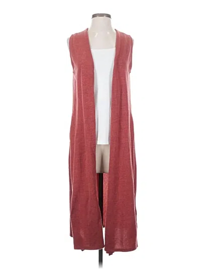 Pre-owned Lularoe Cardigan Sweater In Red