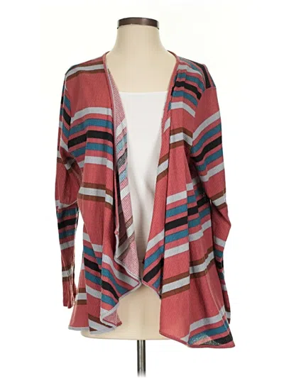 Pre-owned Lularoe Cardigan Sweater In Red