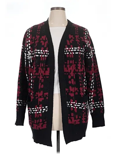 Pre-owned Lularoe Cardigan Sweater In Red