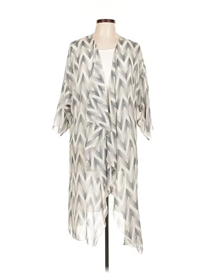 Pre-owned Lularoe Cardigan Sweater In Silver