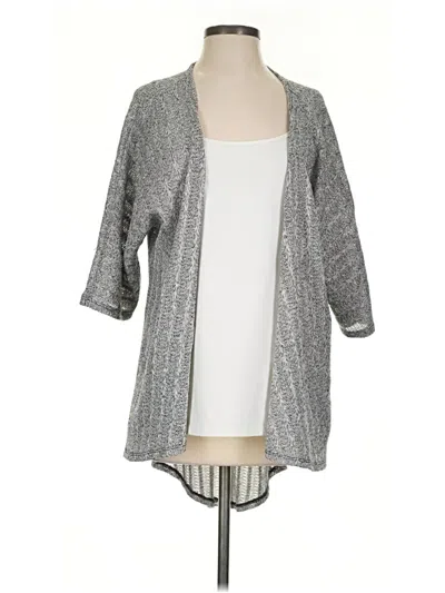 Pre-owned Lularoe Cardigan Sweater In Silver