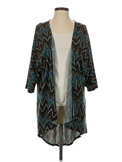 Pre-owned Lularoe Cardigan Sweater In Teal