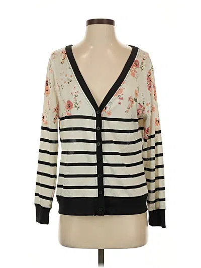 Pre-owned Lularoe Cardigan Sweater In White