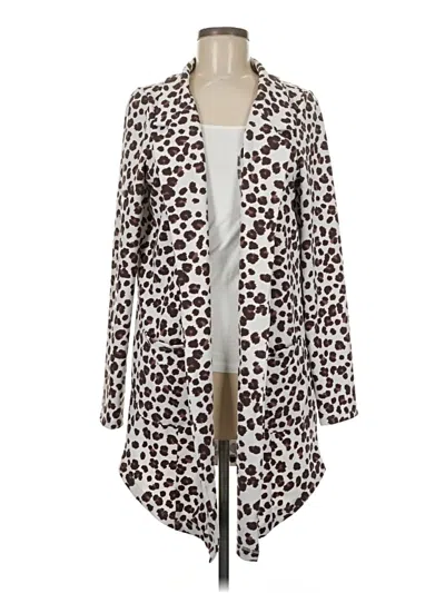 Pre-owned Lularoe Cardigan Sweater In White