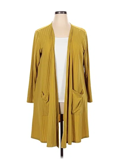 Pre-owned Lularoe Cardigan Sweater In Yellow