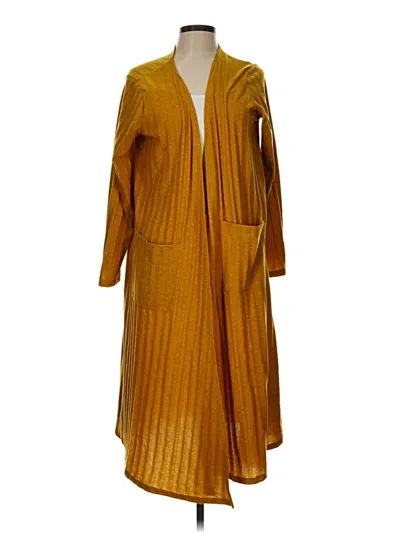 Pre-owned Lularoe Cardigan Sweater In Yellow