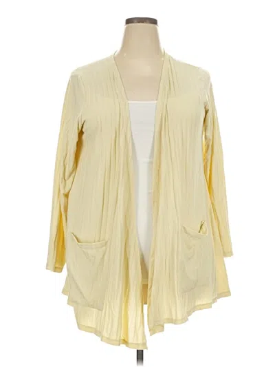 Pre-owned Lularoe Cardigan Sweater In Yellow
