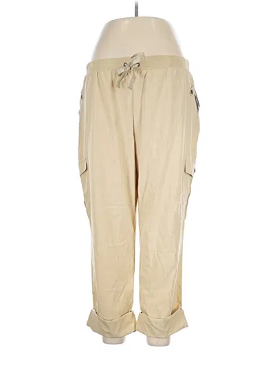 Pre-owned Lularoe Cargo Pants In Tan