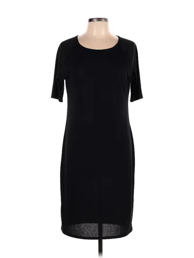 Pre-owned Lularoe Casual Dress In Black