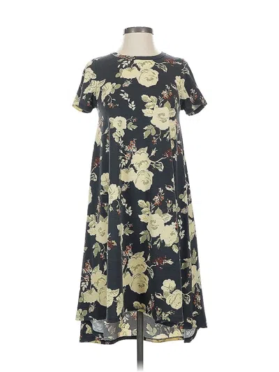 Pre-owned Lularoe Casual Dress In Black
