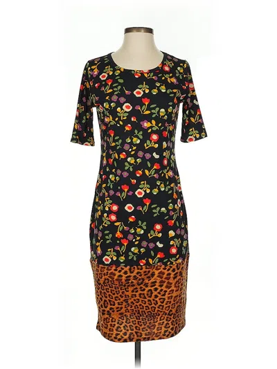 Pre-owned Lularoe Casual Dress In Black