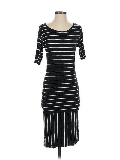 Pre-owned Lularoe Casual Dress In Black