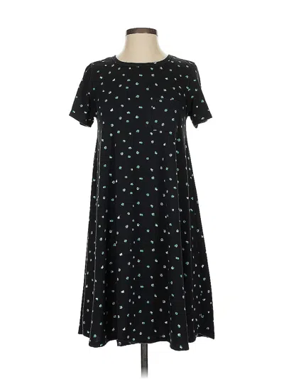 Pre-owned Lularoe Casual Dress In Black