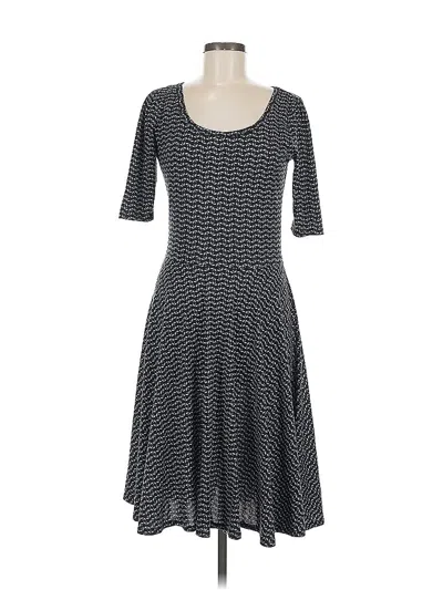 Pre-owned Lularoe Casual Dress In Black