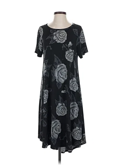 Pre-owned Lularoe Casual Dress In Black