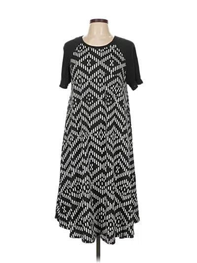 Pre-owned Lularoe Casual Dress In Black
