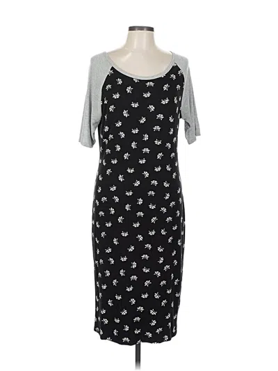 Pre-owned Lularoe Casual Dress In Black