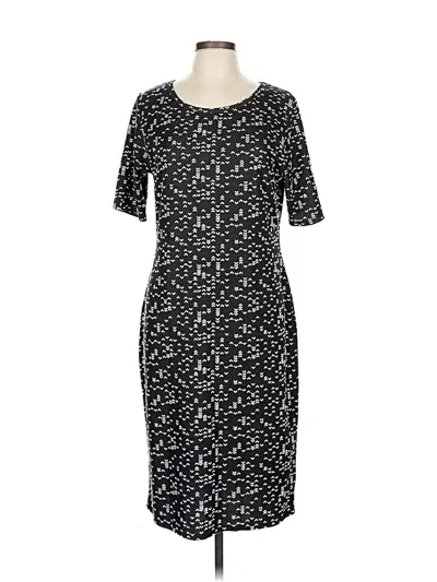 Pre-owned Lularoe Casual Dress In Black