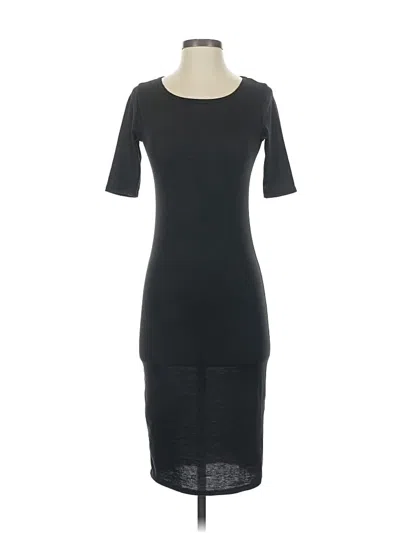 Pre-owned Lularoe Casual Dress In Black